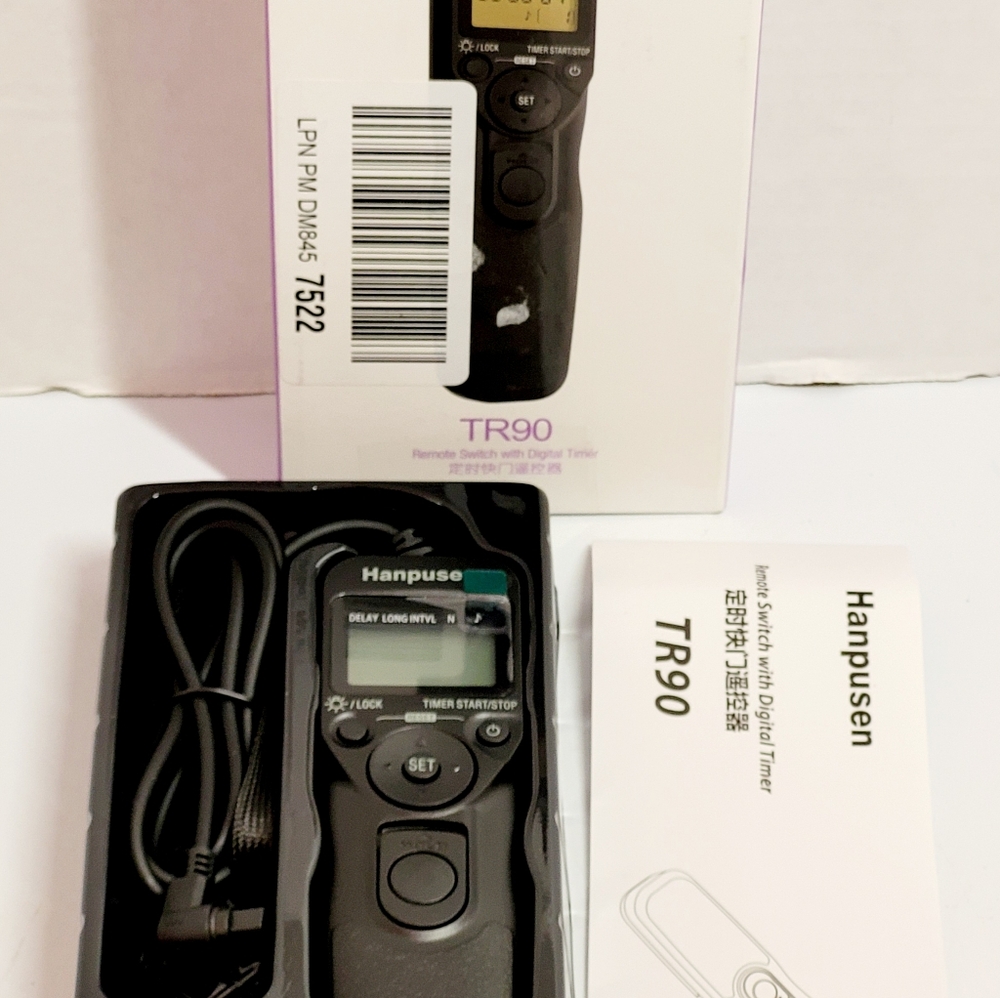 Hanpusen TR-90 Remote Switch With Digital Timer For Camera Shutter Use Open Box. - Picture 11 of 16